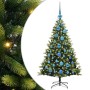 Árbol de Navidad Artificial Articulado 150 LEDs Verde 120 cm