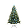 Árbol de Navidad Artificial Articulado 150 LEDs Verde 120 cm