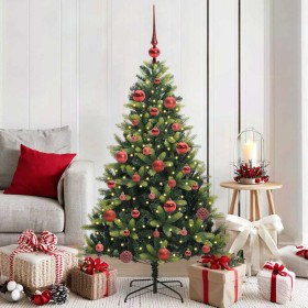 Árbol de Navidad Artificial Articulado 150 LEDs Verde 150 cm