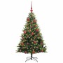 Árbol de Navidad Artificial Articulado 150 LEDs Verde 150 cm