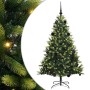 Árbol de Navidad Artificial Articulado 150 LEDs Verde 150 cm