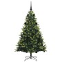 Árbol de Navidad Artificial Articulado 150 LEDs Verde 150 cm