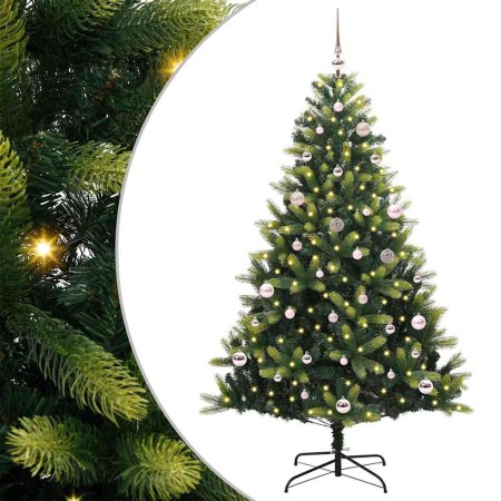 Árbol de Navidad Artificial Articulado 150 LEDs Verde 150 cm
