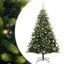 Árbol de Navidad Artificial Articulado 150 LEDs Verde 150 cm