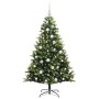 Árbol de Navidad Artificial Articulado 150 LEDs Verde 150 cm