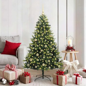 Árbol de Navidad Artificial Articulado 150 LEDs Verde 150 cm