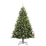 Árbol de Navidad Artificial Articulado 150 LEDs Verde 150 cm