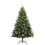 Árbol de Navidad Artificial Articulado 150 LEDs Verde 150 cm
