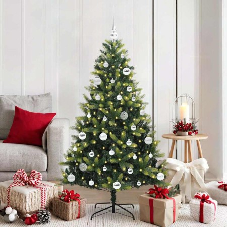 Árbol de Navidad Artificial Articulado 150 LEDs Verde 150 cm