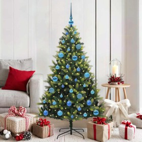 Árbol de Navidad Artificial Articulado 150 LEDs Verde 150 cm