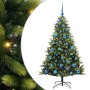 Árbol de Navidad Artificial Articulado 150 LEDs Verde 150 cm