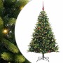 Árbol de Navidad Artificial Articulado 150 LEDs Verde 150 cm