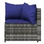 3-teiliges Gartenmöbel-Set und graue synthetische Rattankissen von vidaXL, Outdoor-Sofas - Ref: Foro24-319855, Preis: 177,08 ...