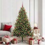 Árbol de Navidad Artificial Articulado 300 LEDs Verde 180 cm