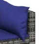 3-teiliges Gartenmöbel-Set und graue synthetische Rattankissen von vidaXL, Outdoor-Sofas - Ref: Foro24-319855, Preis: 177,08 ...