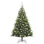Árbol de Navidad Artificial con Bisagras 300 LEDs Verde 180 cm