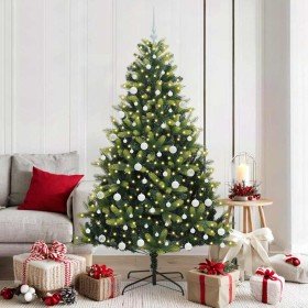 Árbol de Navidad Artificial Plegable 300 LEDs Verde 180 cm