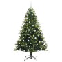 Árbol de Navidad Artificial Plegable 300 LEDs Verde 180 cm