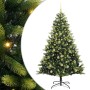 Árbol de Navidad Artificial Plegable 300 LEDs Verde 180 cm