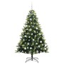 Árbol de Navidad Artificial Plegable 300 LEDs Verde 180 cm
