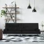 Schlafsofa mit Getränkehalter aus schwarzem Kunstleder von vidaXL, Sofas - Ref: Foro24-351926, Preis: 309,32 €, Rabatt: %