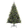 Árbol de Navidad Artificial Plegable 300 LEDs Verde 180 cm