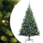 Árbol de Navidad Artificial Plegable 300 LEDs Verde 180 cm