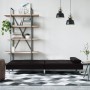 Schlafsofa mit Getränkehalter aus schwarzem Kunstleder von vidaXL, Sofas - Ref: Foro24-351926, Preis: 314,03 €, Rabatt: %
