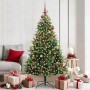 Árbol de Navidad Artifical Plegable 300 LEDs Verde 180 cm