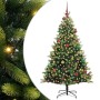 Árbol de Navidad Artifical Plegable 300 LEDs Verde 180 cm