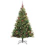 Árbol de Navidad Artifical Plegable 300 LEDs Verde 180 cm
