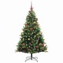 Árbol de Navidad Artifical Plegable 300 LEDs Verde 180 cm