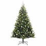 Árbol de Navidad Artificial Articulado 300 LEDs Verde 210 cm
