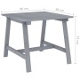 Garten-Esstisch aus massivem grauem Akazienholz 88x88x74 cm von vidaXL, Gartentische - Ref: Foro24-312410, Preis: 114,77 €, R...