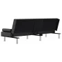 Schlafsofa mit Getränkehalter aus schwarzem Kunstleder von vidaXL, Sofas - Ref: Foro24-351926, Preis: 309,32 €, Rabatt: %