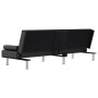 Schlafsofa mit Getränkehalter aus schwarzem Kunstleder von vidaXL, Sofas - Ref: Foro24-351926, Preis: 314,03 €, Rabatt: %