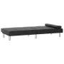 Schlafsofa mit Getränkehalter aus schwarzem Kunstleder von vidaXL, Sofas - Ref: Foro24-351926, Preis: 309,32 €, Rabatt: %