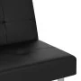 Schlafsofa mit Getränkehalter aus schwarzem Kunstleder von vidaXL, Sofas - Ref: Foro24-351926, Preis: 309,32 €, Rabatt: %