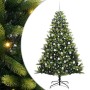 Árbol de Navidad Artificial Articulado 300 LEDs Verde 210 cm