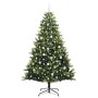 Árbol de Navidad Artificial Articulado 300 LEDs Verde 210 cm