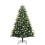 Árbol de Navidad Artificial Articulado 300 LEDs Verde 210 cm