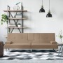 Schlafsofa aus Cappuccino-Kunstleder mit Getränkehalter von vidaXL, Sofas - Ref: Foro24-351929, Preis: 301,08 €, Rabatt: %