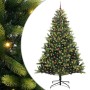 Árbol de Navidad Artificial Plegable 300 LEDs Verde 240 cm