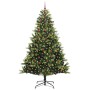 Árbol de Navidad Artificial Plegable 300 LEDs Verde 240 cm
