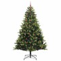 Árbol de Navidad Artificial Plegable 300 LEDs Verde 240 cm