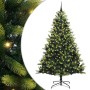 Árbol de Navidad artificial con bisagras 300 LEDs Verde 240 cm