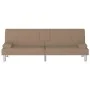 Cappuccino synthetic leather sofa bed with cup holder by vidaXL, Sofas - Ref: Foro24-351929, Price: 296,96 €, Discount: %