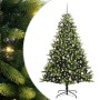 Árbol de Navidad Artificial Plegable 300 LEDs Verde 240 cm