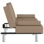 Cappuccino synthetic leather sofa bed with cup holder by vidaXL, Sofas - Ref: Foro24-351929, Price: 296,96 €, Discount: %