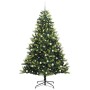 Árvore de Navidad Artificial Articulada 300 LEDs Verde 240 cm